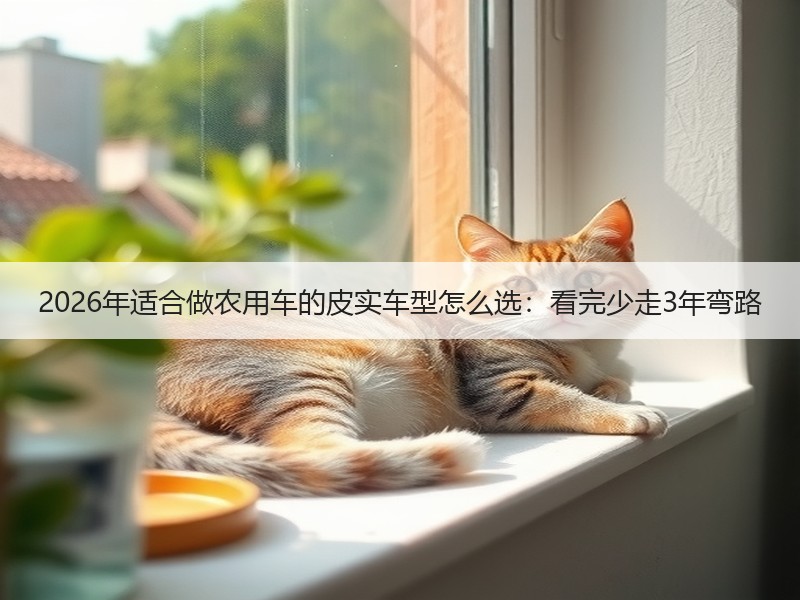2026年适合做农用车的皮实车型怎么选：看完少走3年弯路