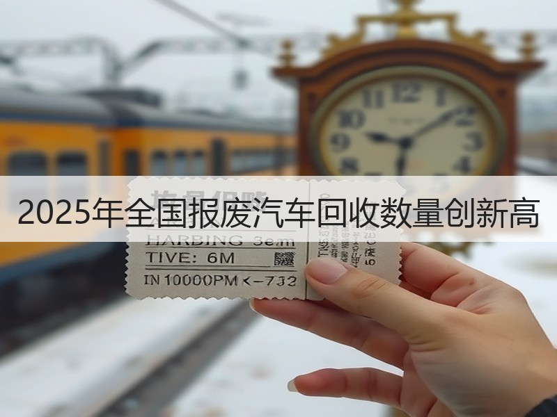 2025年全国报废汽车回收数量创新高