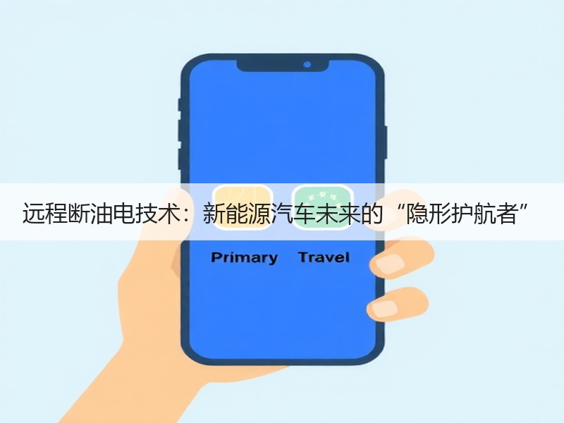 远程断油电技术：新能源汽车未来的“隐形护航者”