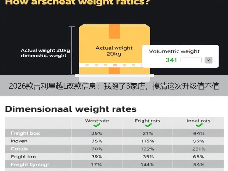2026款吉利星越L改款信息：我跑了3家店，摸清这次升级值不值