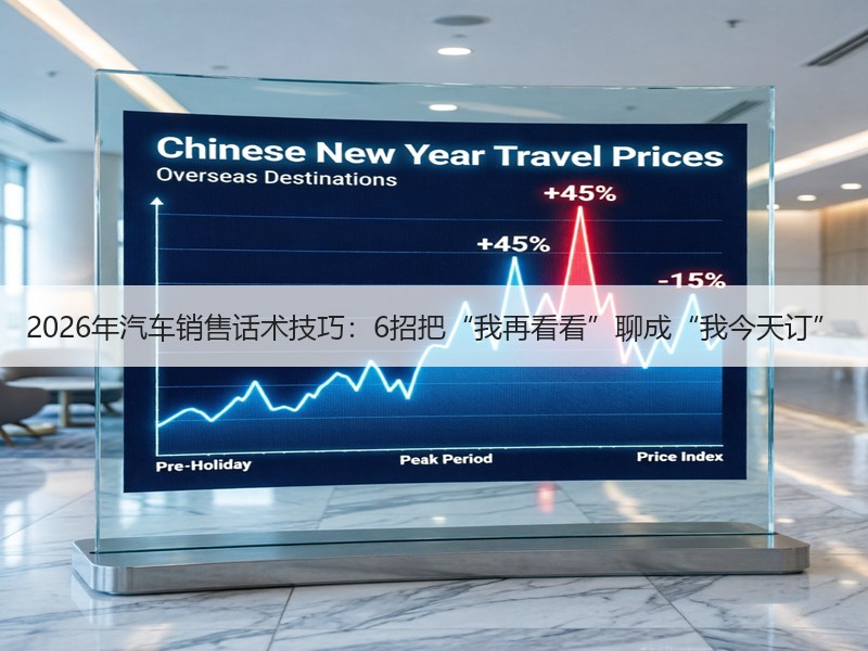 2026年汽车销售话术技巧：6招把“我再看看”聊成“我今天订”