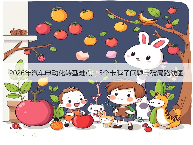 2026年汽车电动化转型难点：5个卡脖子问题与破局路线图
