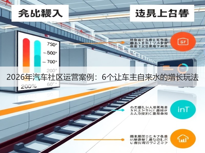 2026年汽车社区运营案例：6个让车主自来水的增长玩法