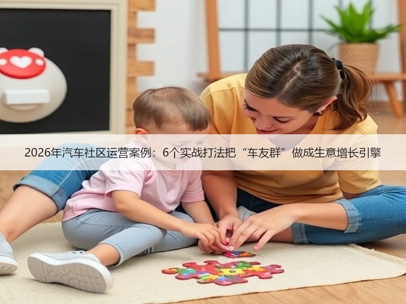 2026年汽车社区运营案例：6个实战打法把“车友群”做成生意增长引擎