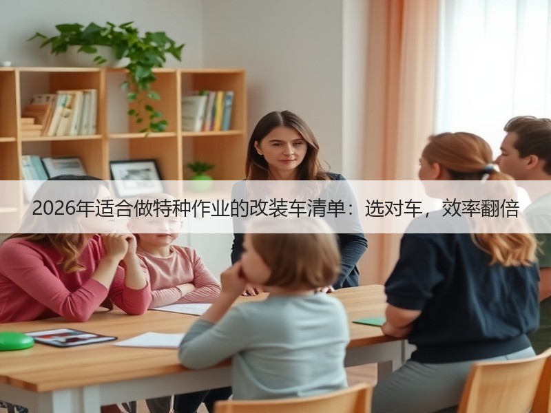 2026年适合做特种作业的改装车清单：选对车，效率翻倍