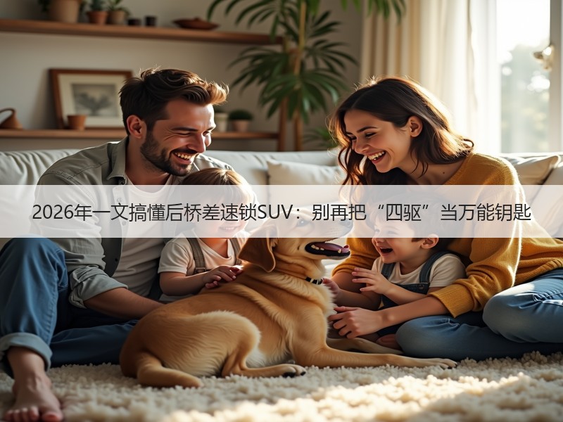 2026年一文搞懂后桥差速锁SUV：别再把“四驱”当万能钥匙