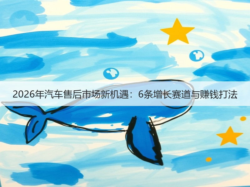 2026年汽车售后市场新机遇：6条增长赛道与赚钱打法