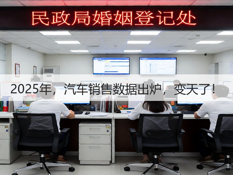 2025年，汽车销售数据出炉，变天了！
