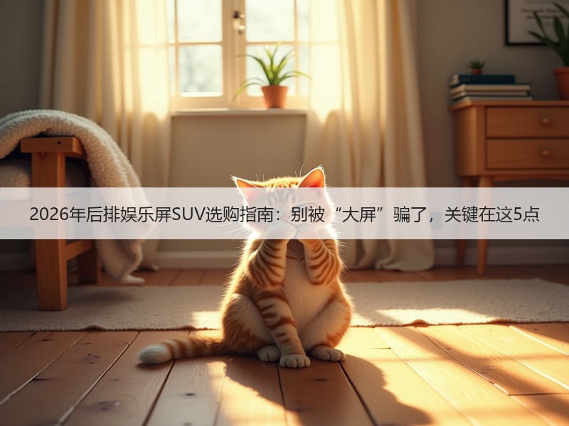 2026年后排娱乐屏SUV选购指南：别被“大屏”骗了，关键在这5点