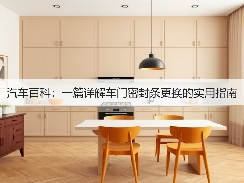 汽车百科：一篇详解车门密封条更换的实用指南