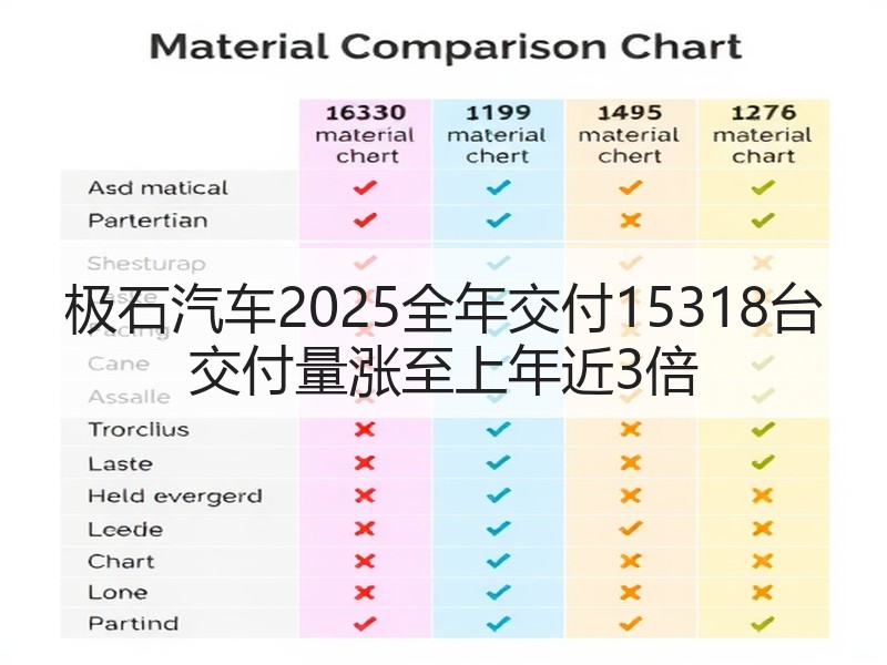 极石汽车2025全年交付15318台 交付量涨至上年近3倍