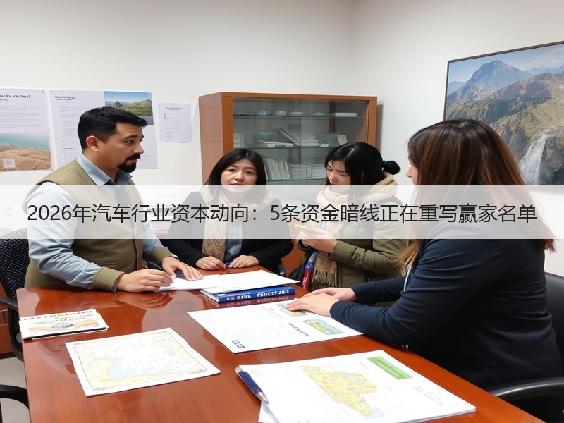 2026年汽车行业资本动向：5条资金暗线正在重写赢家名单