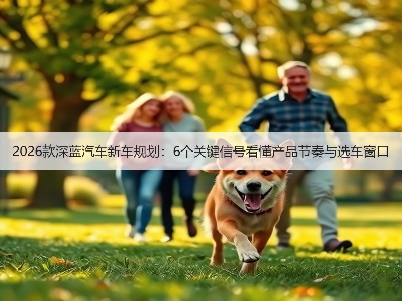 2026款深蓝汽车新车规划：6个关键信号看懂产品节奏与选车窗口