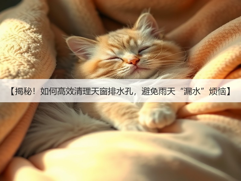 【揭秘！如何高效清理天窗排水孔，避免雨天“漏水”烦恼】