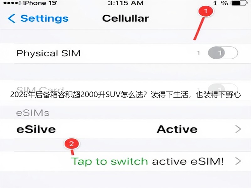 2026年后备箱容积超2000升SUV怎么选？装得下生活，也装得下野心