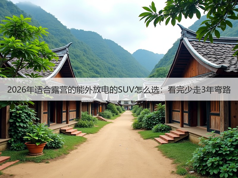 2026年适合露营的能外放电的SUV怎么选：看完少走3年弯路