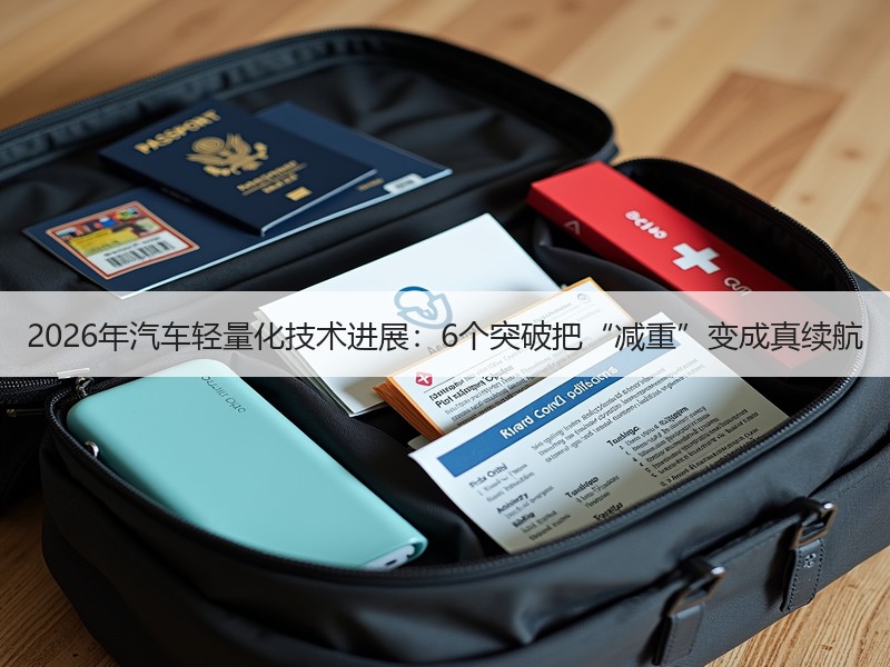 2026年汽车轻量化技术进展：6个突破把“减重”变成真续航