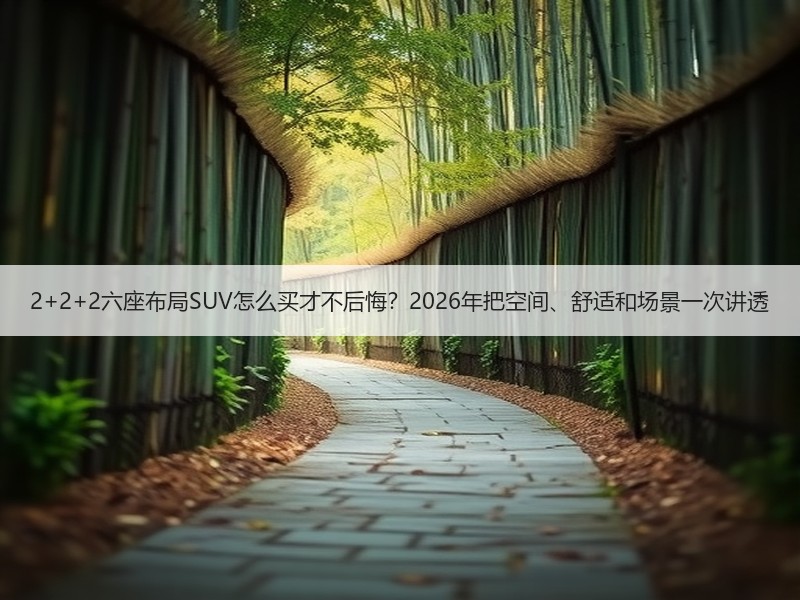 2+2+2六座布局SUV怎么买才不后悔？2026年把空间、舒适和场景一次讲透