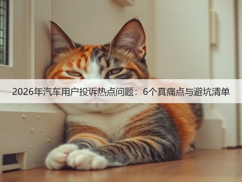 2026年汽车用户投诉热点问题：6个真痛点与避坑清单