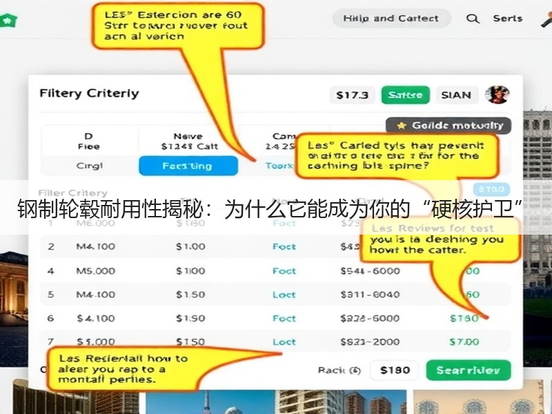 钢制轮毂耐用性揭秘：为什么它能成为你的“硬核护卫”