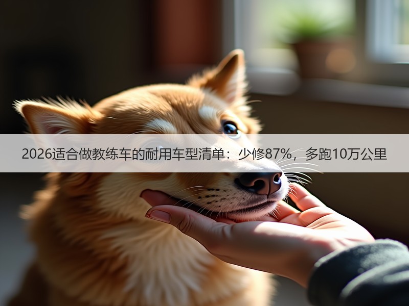 2026适合做教练车的耐用车型清单：少修87%，多跑10万公里
